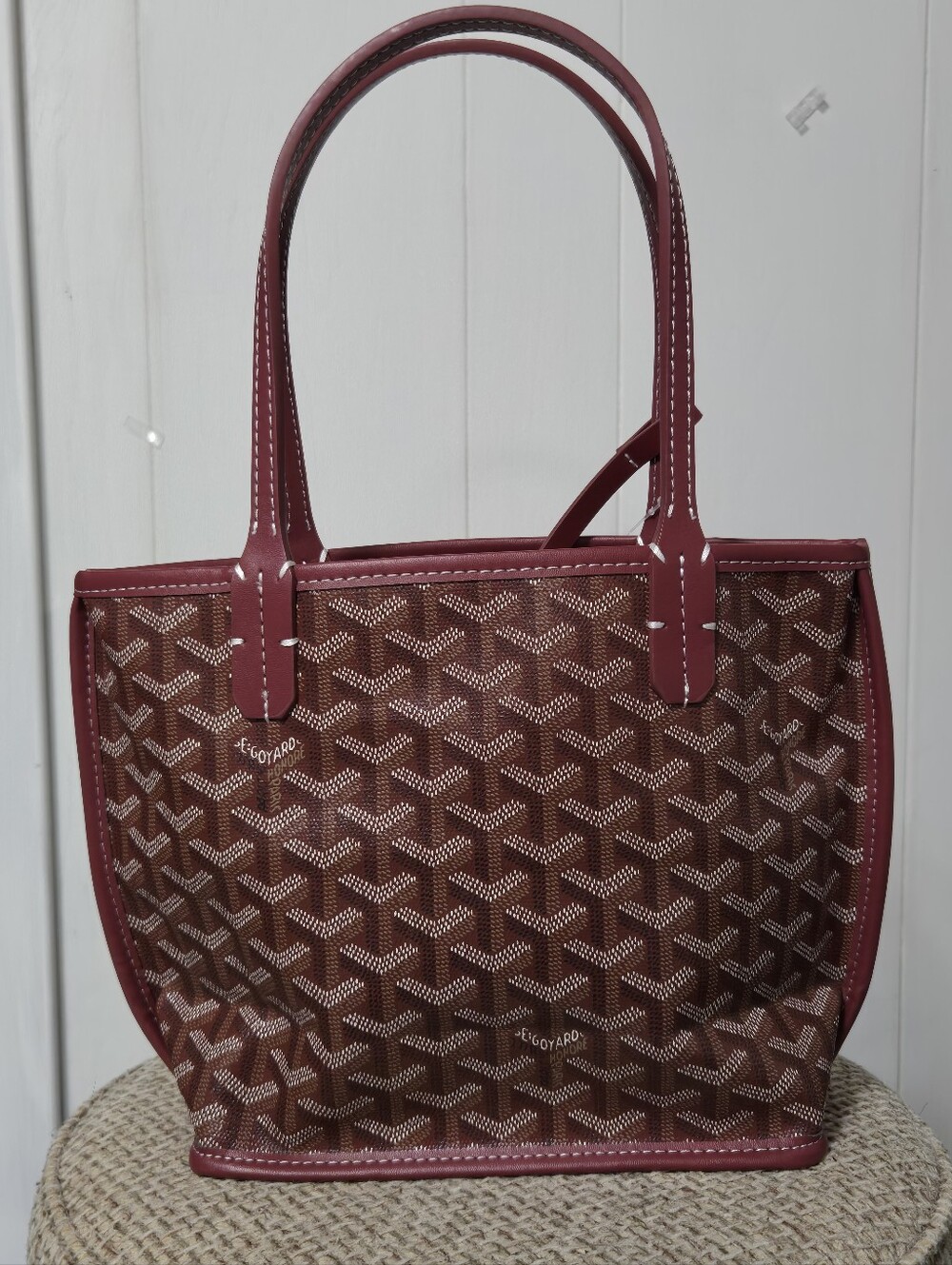 New Mini A Style Burgundy Tote Bag